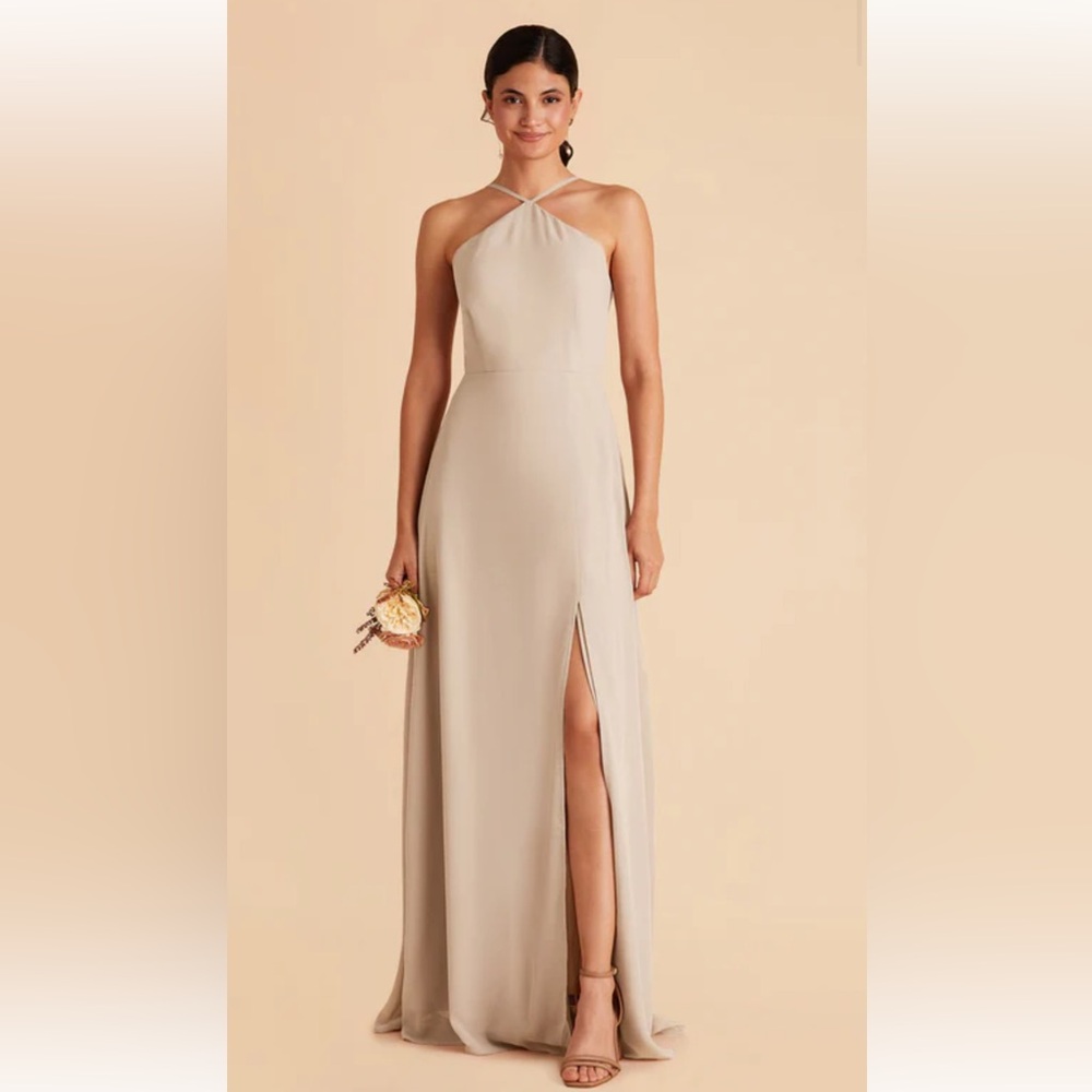 Birdy Grey Juliet Chiffon Dress in Champagne